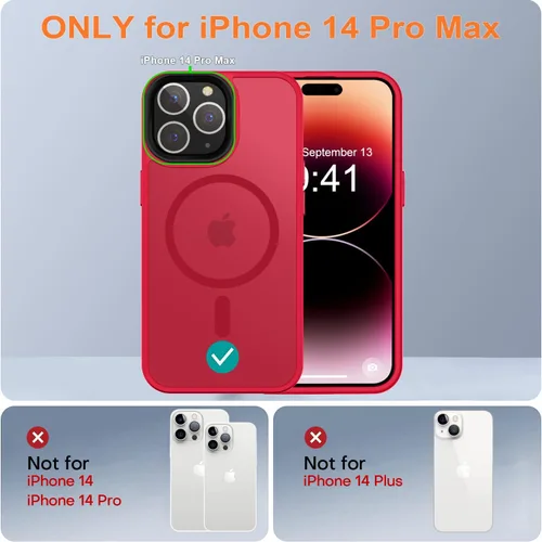 Miniatura 25 de Fuerte magnético para iPhone 11, compatible con Magsafe, [resistente a caídas de 13 pies] Funda trasera translúcida mate con sensación de piel