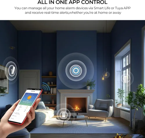 Miniatura 4 de Sistema de alarma para el hogar PGST, sistemas de seguridad para el hogar inteligentes con alertas instantáneas de la aplicación Tuya, kits