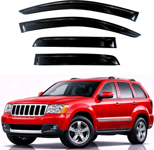Miniatura 14 de KPY Visor de ventana compatible con Hyundai Tucson 2021-2025, 4 piezas de deflector de ventilación para ventana lateral, estilo Mugen, protector