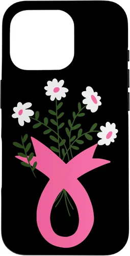 Miniatura 20 de Flower Jar Pink Ribbon Breast cancer Awareness Month Women Case for iPhone 16