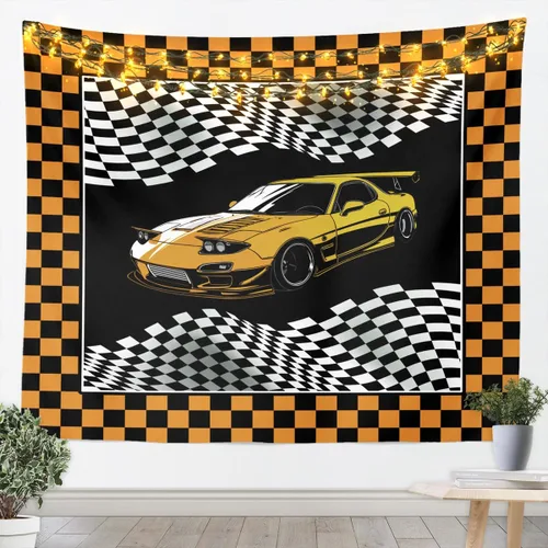 Miniatura 8 de Manfei Tapiz de pared de aviones para niños, diseño de bandera estadounidense, decoración de habitación de niños, niñas y adultos, decoración