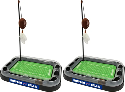 Miniatura 24 de Tabla de rascado para gatos NFL LOS VEGAS Raiders Campo de fútbol americano Juguetes para gatos + Pelota de fútbol de felpa rellena de hierba gatera