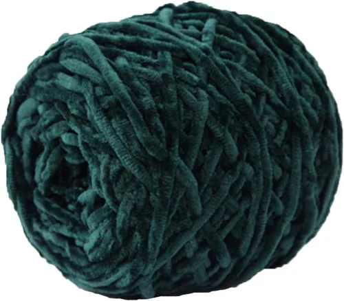 Miniatura 18 de Hilo de punto grueso negro, hilo de terciopelo de felpilla, hilo de chenilla gruesa 100% poliéster, tejido de brazo, tejido a mano, tejido