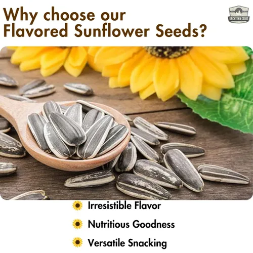 Miniatura 4 de Semillas de girasol con sabor a canela y azúcar, paquete de 3, sazonadas y tostadas en cáscara para un sabor atrevido, 24 onzas en total.
