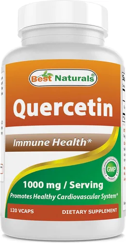 Best Naturals Quercetina 1000 mg/porción 120 cápsulas vegetales (120 unidades (paquete de 1))