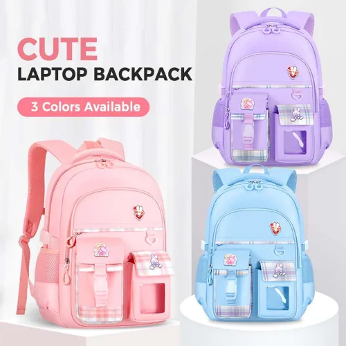 Miniatura 7 de Linda mochila kawaii para adolescentes y niñas, mochila kawaii para estudiantes de escuela primaria, escuela secundaria, mochila de viaje estética