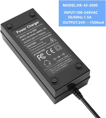 Miniatura 4 de Qoovi Cargador de scooter eléctrico de 24V 1.5A para Pocket Mod, Dirt Quad, Sports Mod, Dirt Bike, Razor E100, E200, E300, E500, MX350, PR200