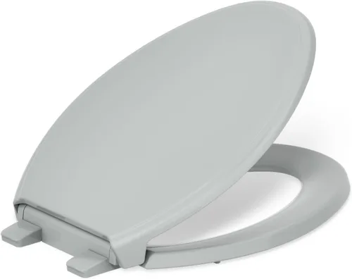 Miniatura 24 de KOHLER 4733-RL-7 Glenbury ReadyLatch - Asiento de inodoro alargado con cierre silencioso, asientos de inodoro con cierre suave, color negro