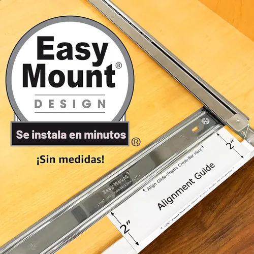 Miniatura 3 de LYNK PROFESSIONAL® Organizador de especias extraíble para armarios de cocina interiores - 4-3/8 pulgadas de ancho - cajón deslizante - Estante