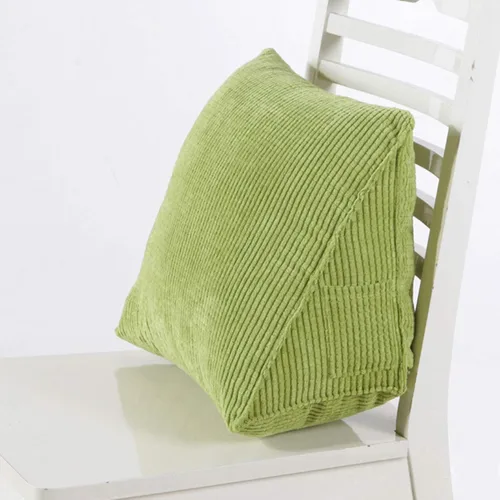 Miniatura 2 de Almohada de lectura de cuña suave, cojín triangular de pana para respaldo, posicionamiento para sofá, cama, silla de oficina, almohada de apoyo