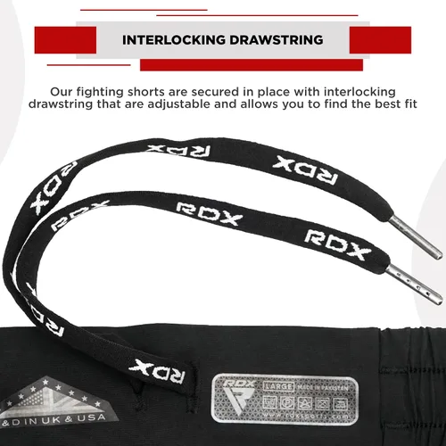 Miniatura 4 de RDX Pantalones cortos de MMA para entrenamiento y kickboxing Pantalones cortos de lucha para artes marciales, pelea de jaulas, Muay Thai, BJJ