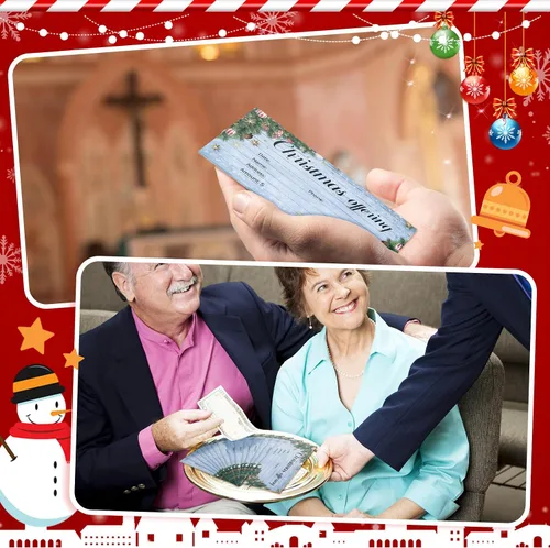 Miniatura 5 de Cholemy 500 sobres de ofrenda de Navidad para iglesia – 6.3 x 3.1 pulgadas diezmos y sobres de oferta para donación de diezmos religiosos