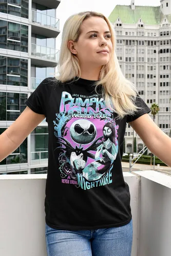 Miniatura 4 de Disney Nightmare Before Christmas Jack Skellington Nightmare King World Tour Camiseta
