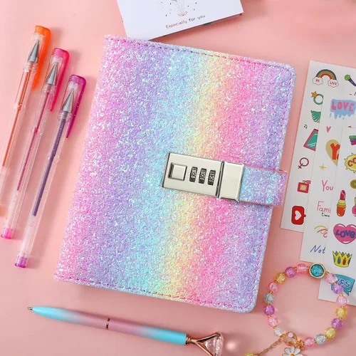 Miniatura 6 de Diario con candado para niñas, diarios con contraseña bloqueada para adolescentes, regalos de diario secreto para niñas de 9, 10, 11, 12 años, juego