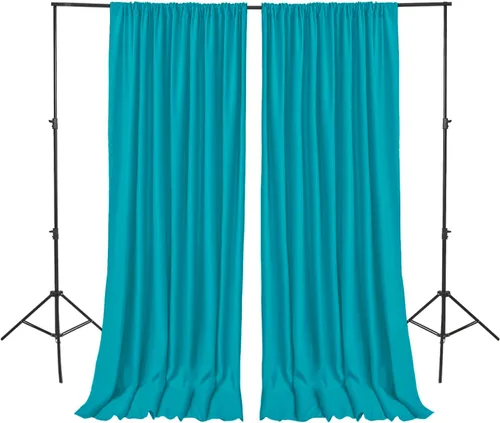Miniatura 7 de Hiasan Cortinas de fondo naranja para fiestas, cortinas de fondo de fotografía de poliéster para reuniones familiares, decoraciones de boda, 5 x 10