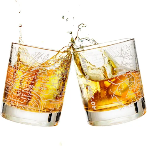 Miniatura 20 de Greenline Goods - Vasos de whisky, juego de regalo de 2 vasos de 284ml para amantes de Washington, DC, grabado con mapa de Washington, DC Vaso