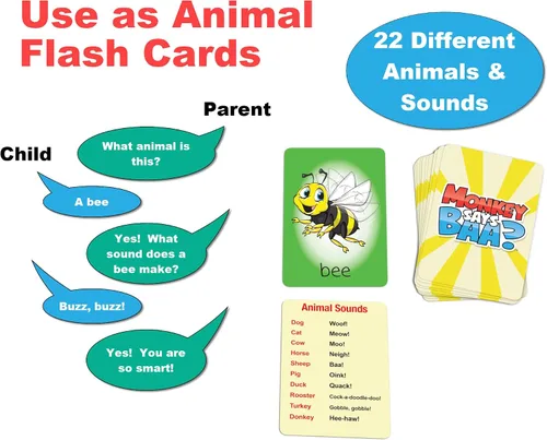 Miniatura 4 de Monkey Says Baa? - Juego de emparejamiento de animales para niños de 4 años en adelante Divertidas actividades de aprendizaje preescolar