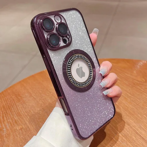 Miniatura 94 de Misscase Funda magnética con purpurina para iPhone 11 compatible con MagSafe, protección completa, delgada, a prueba de golpes, antiarañazos