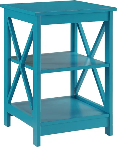 Miniatura 14 de Convenience Concepts Oxford Mesa Final de 15.75" - Mesa moderna de sala de estar con estantes de almacenamiento, mesa auxiliar de noche transicional