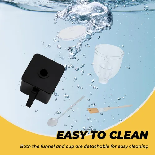 Miniatura 7 de Molinillo de café de Burr eléctrico, para uso comercial y doméstico, silencioso, pequeño, con tolva ajustable, con cepillo, cuchara, color negro