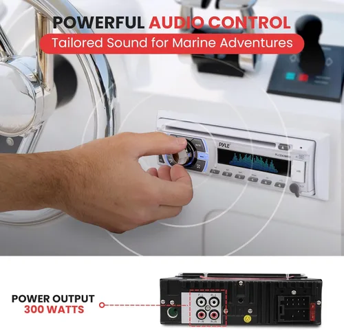 Miniatura 2 de Pyle, Estéreo integrable al tablero del automóvil, inalámbrico, conexión Bluetooth, unidad receptora de radio, PLCD43BTM