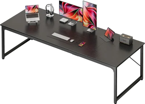 Miniatura 24 de PRAISUN Escritorio de 40 x 24 Pulgadas con Escritorio Más Profundo, Escritorio para Computadora de Oficina de Juegos, para Trabajo, Estudio, Negro