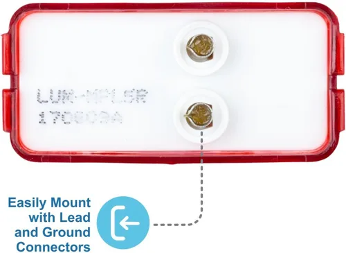 Miniatura 5 de Lumitronics RV Mini Thin Line 37 Series Sealed LED Marcador/Luz de liquidación (rojo)