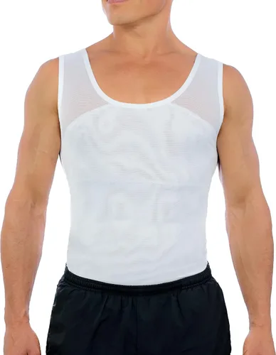 Esteem Apparel Prendas de vestir para hombres, camisa de compresión para ocultar ginecomastia de pechos de hombre.