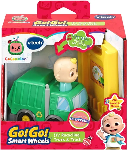 Miniatura 7 de VTech CoCoMelon Go! Go! Smart Wheels Camión y pista de reciclaje de JJ
