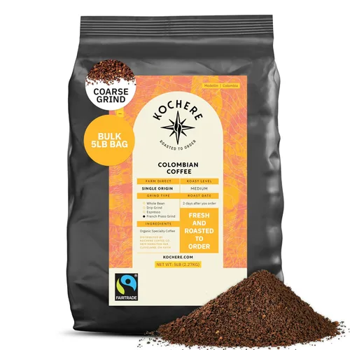 Miniatura 13 de Café molido colombiano Medellín, granos de café tostado medio de origen único, recién tostado a pedido, café molido orgánico, grado especial