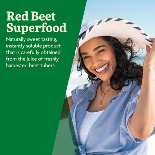 Miniatura 4 de Salus Red Beet Crystals – Mezcla de polvo de raíz de remolacha nutricional orgánica – Suplemento en polvo superalimento con vitamina C, folato