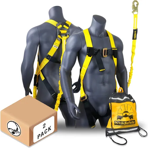 Miniatura 12 de KwikSafety - SCORPION Safety Harness [w/Attached 6ft Lanyard] Safety Harness Fall Protection Kit ANSI OSHA Estándar