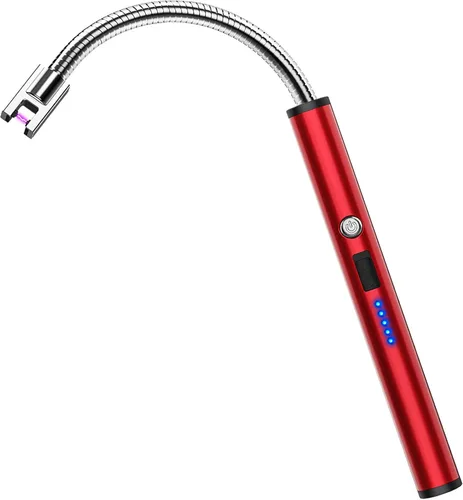 Miniatura 16 de RONXS Encendedores de velas, encendedor eléctrico largo recargable USB con pantalla de batería LED, encendedor de arco de plasma de cuello flexible