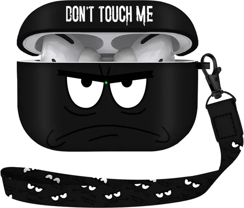 Miniatura 22 de Funda para Airpods Pro de 2ª generación 2022, Don't Touch Me para Airpods Pro 2 con llavero, funda suave y bonita a prueba de golpes para mujeres