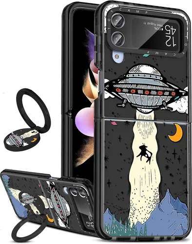 Miniatura 17 de Toycamp Funda para Samsung Galaxy S22, diseño de mariposa azul para mujeres, niñas, adolescentes, bonita funda femenina con soporte de anillo