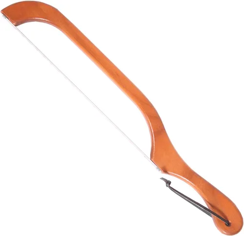 Miniatura 10 de Out of the Woods of Oregon Cuchillo para cortar pan y bagel estilo arco de Estados Unidos para rebanar masa madre, bagels y más, aliso natural