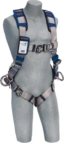 Miniatura 4 de 3M DBI-Sala Exofit STRATA Arnés de posicionamiento/escalada estilo chaleco 1112510, gris, azul, pequeño, 1 Ea