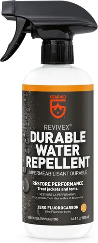 Miniatura 14 de GEAR AID Revivex Durable Water Repellent (DWR) Spray for Waterproof Jackets, Rain Gear, Gore-TEX, Tents & Camping Gear – Restore Waterproofing &