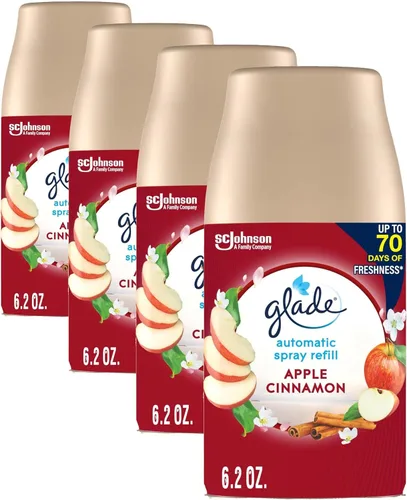 Miniatura 13 de Glade Repuesto automático en aerosol, ambientador para el hogar y el baño, manzana y canela, 6.2 onzas