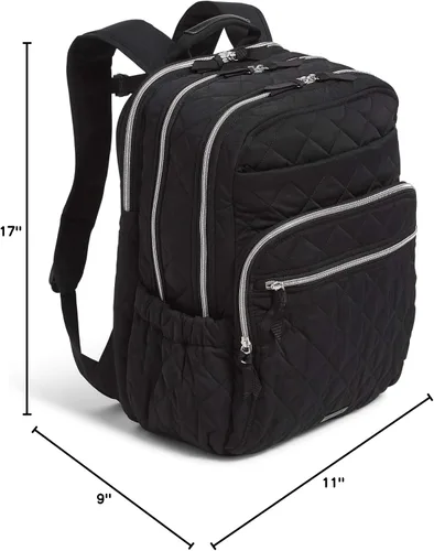 Miniatura 8 de Vera Bradley Mochila Campus XL Performance Twill para mujer, Negro