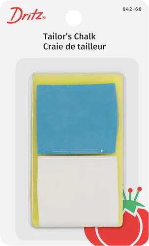 Dritz Tiza de sastre, 2 unidades, blanco y azul