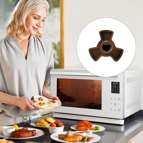 Miniatura 7 de 2 piezas de acoplador giratorio de microondas, 0.59 pulgadas (0.591 in) para horno de microondas, guía de rodillo, soporte de bandeja de vidrio