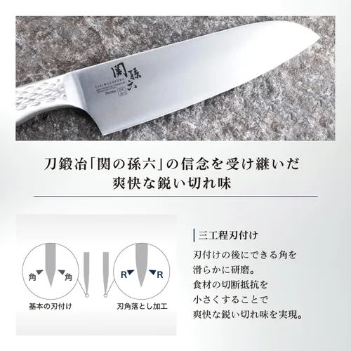 Miniatura 4 de Un sello de concha Seki Magoroku seis cuchillos de cocina (cuchillo de chef, 8.268 in)