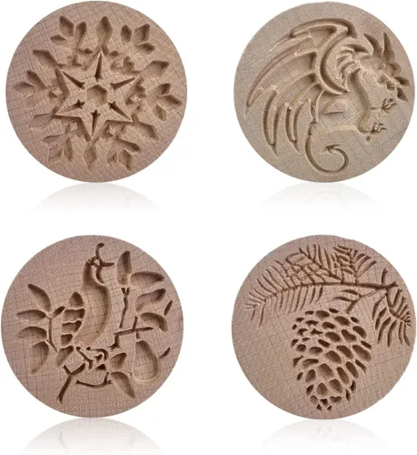 Miniatura 8 de Molde de madera para galletas, sello de galletas de madera, molde de prensa para galletas, molde de galletas 3D, molde de madera para hornear, Dragón