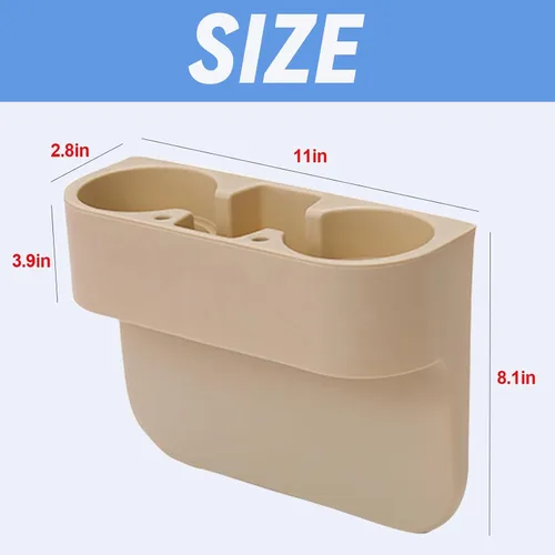 Miniatura 3 de Portavasos para Coche Portavasos para Asiento de Coche Portavasos para Coche Multifuncional Portátil Consola Bolsillo Lateral Organizador Rellenador