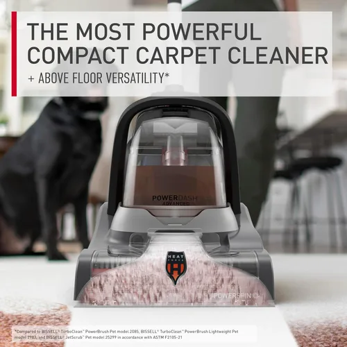 Miniatura 2 de Hoover PowerDash Pet Advanced - Máquina limpiadora de alfombras compacta con limpieza de superficies elevadas, máquina de champú de alfombras