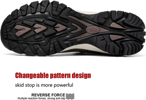 Miniatura 45 de ulogu Zapatos de senderismo impermeables para hombres y mujeres, cómodos, ligeros, antideslizantes, para caminar todo el día, para trabajar y caminar