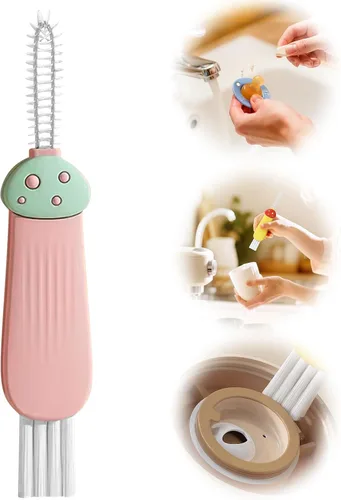 Miniatura 11 de Cepillo de limpieza 3 en 1 para tapa de tazas, 2025, nuevo limpiador multifunción para tapa de tazas para espacio de botella, herramientas de A-Blue