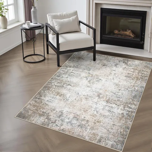 Miniatura 42 de Alfombra lavable de 2 x 3 pulgadas, alfombra de entrada: lavable, moderna, abstracta, suave, fina, antideslizante, resistente a las manchas