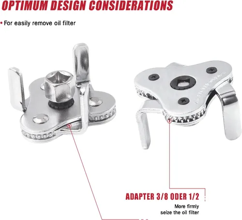 Miniatura 5 de Compatible para 30 piezas tipo taza de aceite Juego de llaves de filtro de aceite juego de herramientas para Mercedes BMW VW Audi Volvo Ford